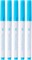 Fabric Markers for Sewing, 5 Pack, Blue, Erasable, Water Soluble Fabric Marker, Fabric Pens for Sewing Erasable, Washable Fabric Marker, Water Soluble Pen, Fabric Marking Pens for Sewing